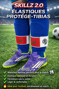 Elastique protège-tibias football Drapeau Maroc Skillz 2.0 - Maintien parfait
